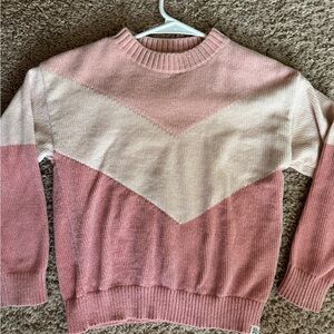 Pink Chevron Sweater